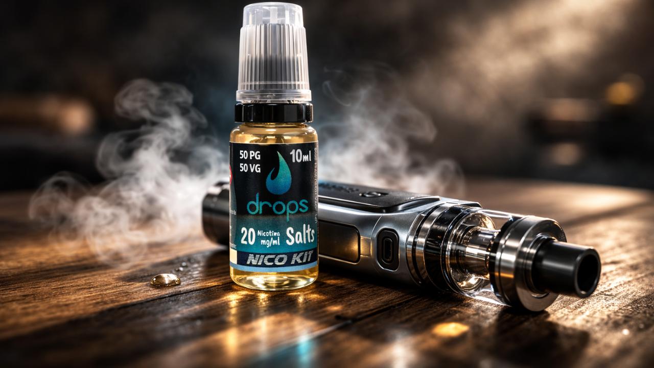 Mezclar Sales de Nicotina con Líquido con nicotina convencional